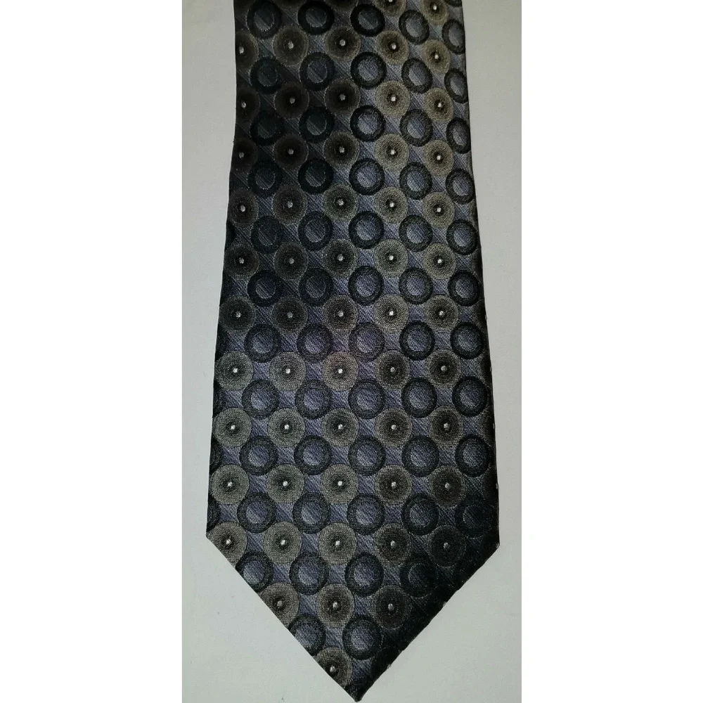 Platinum Designs Silver 100% Silk Neck Tie 62